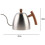 Kettle Slender Nozzle, Ergonomic Handle, Home Brewing, Silver 2