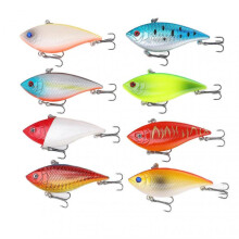 8pcs 11g 7cm Floating Fishing Lure 3D Lifelike Eyes Artificial Fishing Luya Bait for Sea