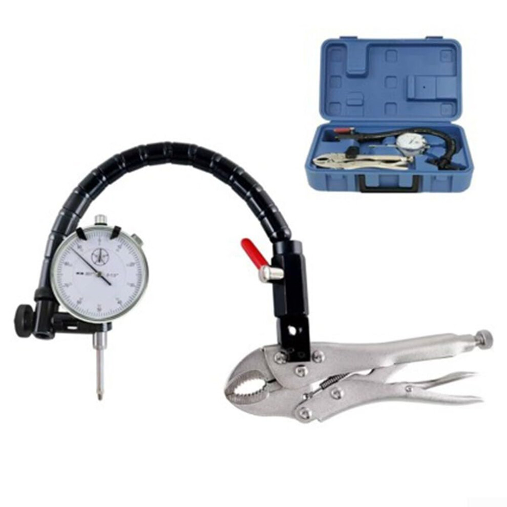 Dial Indicator Brake Disc Runout Gauge With Magnetic Base For Flatness Measurement 0.01Mm Resolution 0-10Mm Range 9354506870348