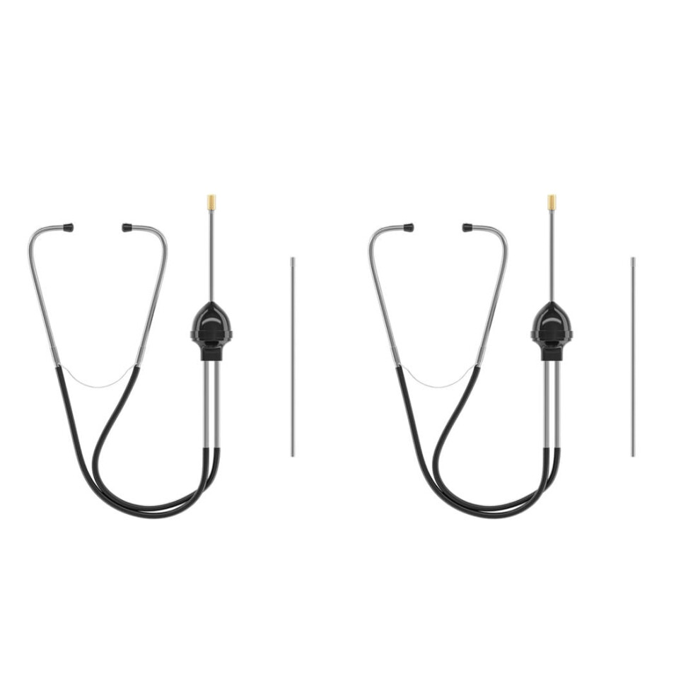 Car Engine Mechanics Stethoscope Stainless Steel Auto Engine Diagnostic Kit Listening Tool Repair Set Two-Piece 9393856899746