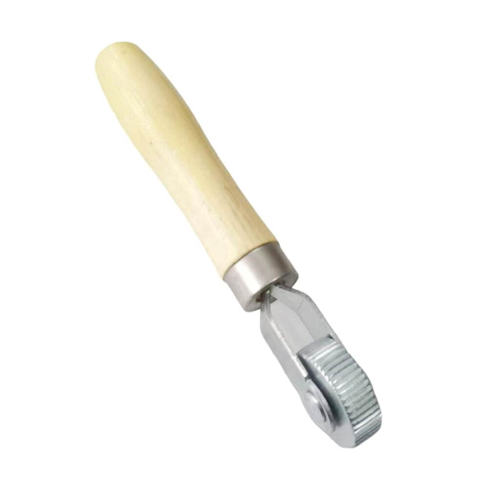 Car Tyre Repair Tool 12Mm Puncture Stitcher Roller With Wood Handle Wall Roller Scraper For Cars Trucks 9393856899869