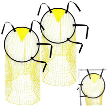Soccer Target Net 2-Piece Set, Foldable Portable Goal With 4 Adjustable Straps For Outdoor Football Shooting Practice