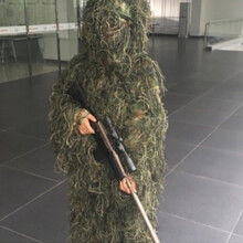 Kids Premium Jungle Camouflage Ghillie Suit With PP Wire And Fabric Size 1.3-1.5 For Outdoor Activities Game Rumps