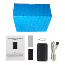 Portable GPS Locator - 6400mAh, Mini, Black, 74mm Size