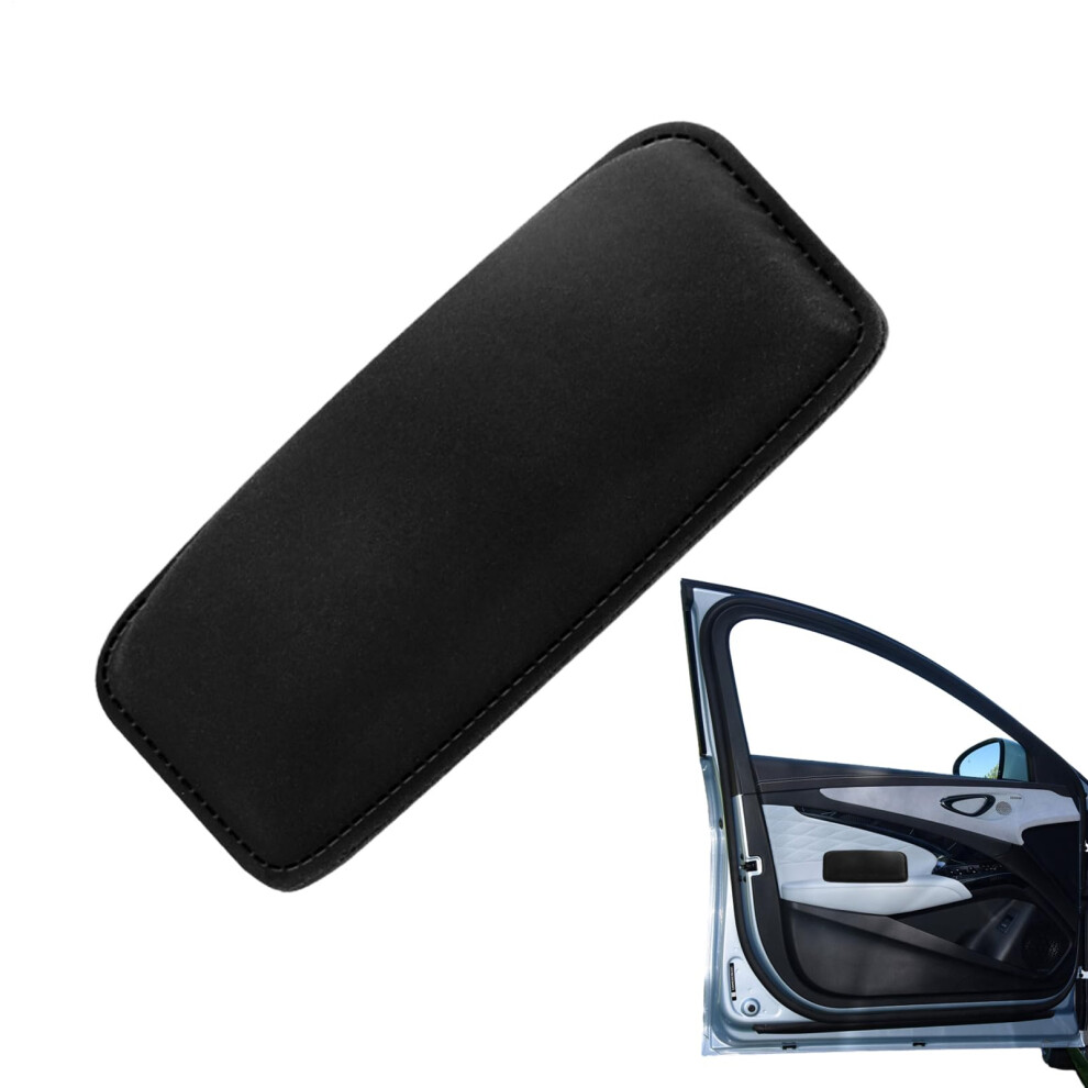Car Knee Pad Center Console Knee Cushion Soft Leather Armrest Pad Universal Pu Pads For Leg Elbow Knees Black 9393856900961