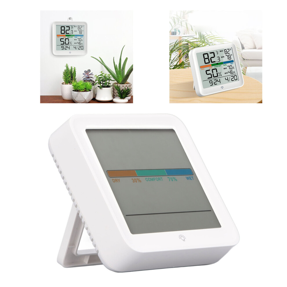 Electronic Lcd Humidity & Temp Monitor - Abs, -9.9C~60C 9371351550805