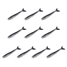 10Pcs Fishing Lures Simulation Loach Soft Bait Two Color Bionic Swimming Lure Swimbaits for Saltwater Freshwater