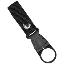 Water Bottle Holder Clip Nylon Portable Backpack Bottle Hanger For Mountaineering And Travel Black