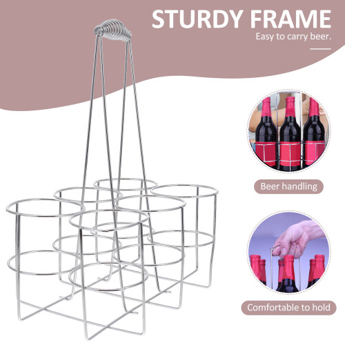 beer bottle holder rack for storage and carrying 2