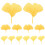 300 pcs simulation ginkgo leaves for wedding decor 2