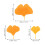 300 pcs simulation ginkgo leaves for wedding decor 4