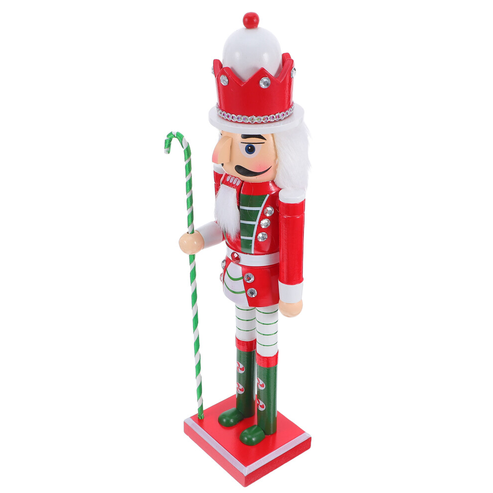 Wooden Nutcracker Soldier Figurine Xmas Holiday Decor Ornament-image-OPC-PKPM2CP-NEW