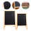 2pcs wooden folding double-sided whiteboard blackboard memo board 6