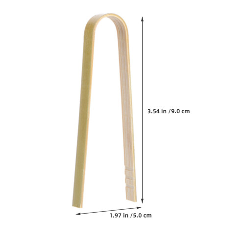 10pcs bamboo food clips multi-function tongs kitchen supplies 1