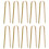 10pcs bamboo food clips multi-function tongs kitchen supplies 8