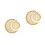 2 sets moon tray crystal stone storage wooden display holder 10