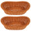 2 pcs plastic imitation rattan woven baskets for kitchen storage 3