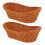 2 pcs plastic imitation rattan woven baskets for kitchen storage 7