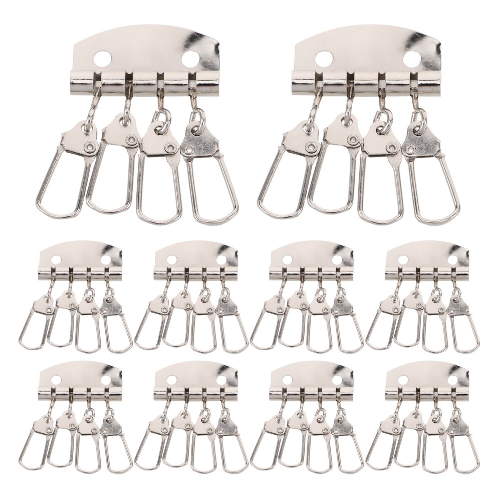 20pcs metal keyring chain organizer for home car key light grey-image-OPC-PKPM89S-NEW
