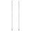 2pcs foosball table rods replacement heavy duty with safety caps 10