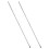 2pcs foosball table rods replacement heavy duty with safety caps 1