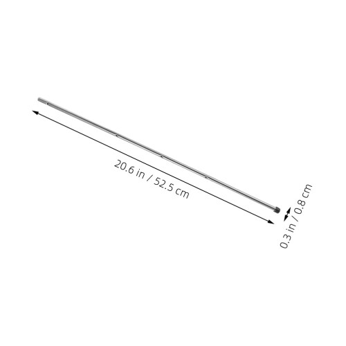 2pcs foosball table rods replacement heavy duty with safety caps 2