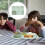 1 Set Straw Bowl Dinner Tray Rice Plate Cutlery Set 4