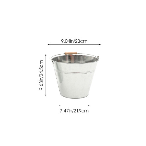 metal burn barrel bucket fireplace ash bucket multi-function for home 1