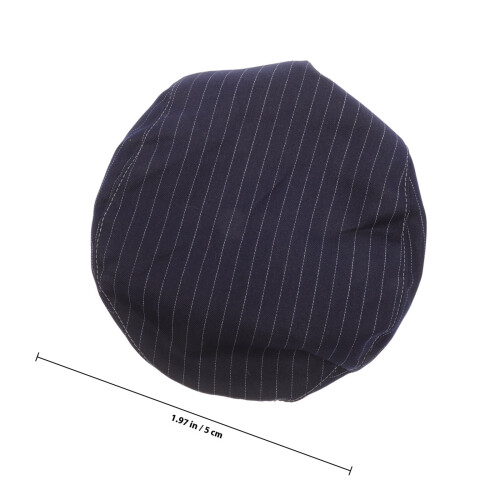 Breathable Stripe Chef Hat for Restaurant Cook Unisex 1