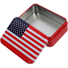 tinplate candy box biscuit cookie case for independence day