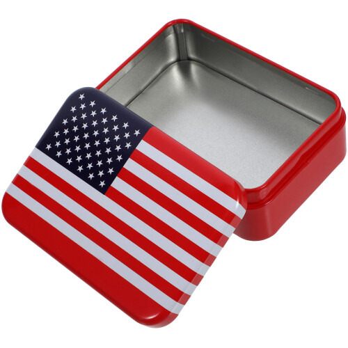 tinplate candy box biscuit cookie case for independence day