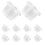 100pcs 140ml Containers with Lids 1