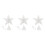 3Pcs Silver Xmas Tree Lamp Star Treetop Light Decor 4