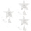 3Pcs Silver Xmas Tree Lamp Star Treetop Light Decor 6