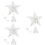 3Pcs Silver Xmas Tree Lamp Star Treetop Light Decor 7