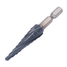 Spiral Step Drill Bit 4-12mm Cobalt 9 Sizes, 1/4" Shank