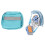 set zaino con imbragatura e luce riflettente per 1
