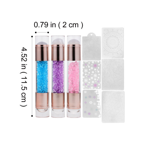 in silicone per unghie 3 pezzi strumento transfer manicure 1