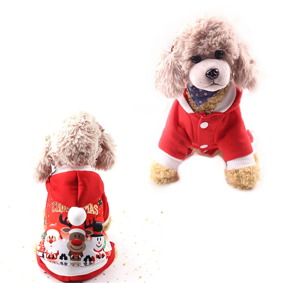 Ubranka śWiąTeczne Dla ZwierząT, Sweter Z Kapturem Xxl (Czerwony)-image