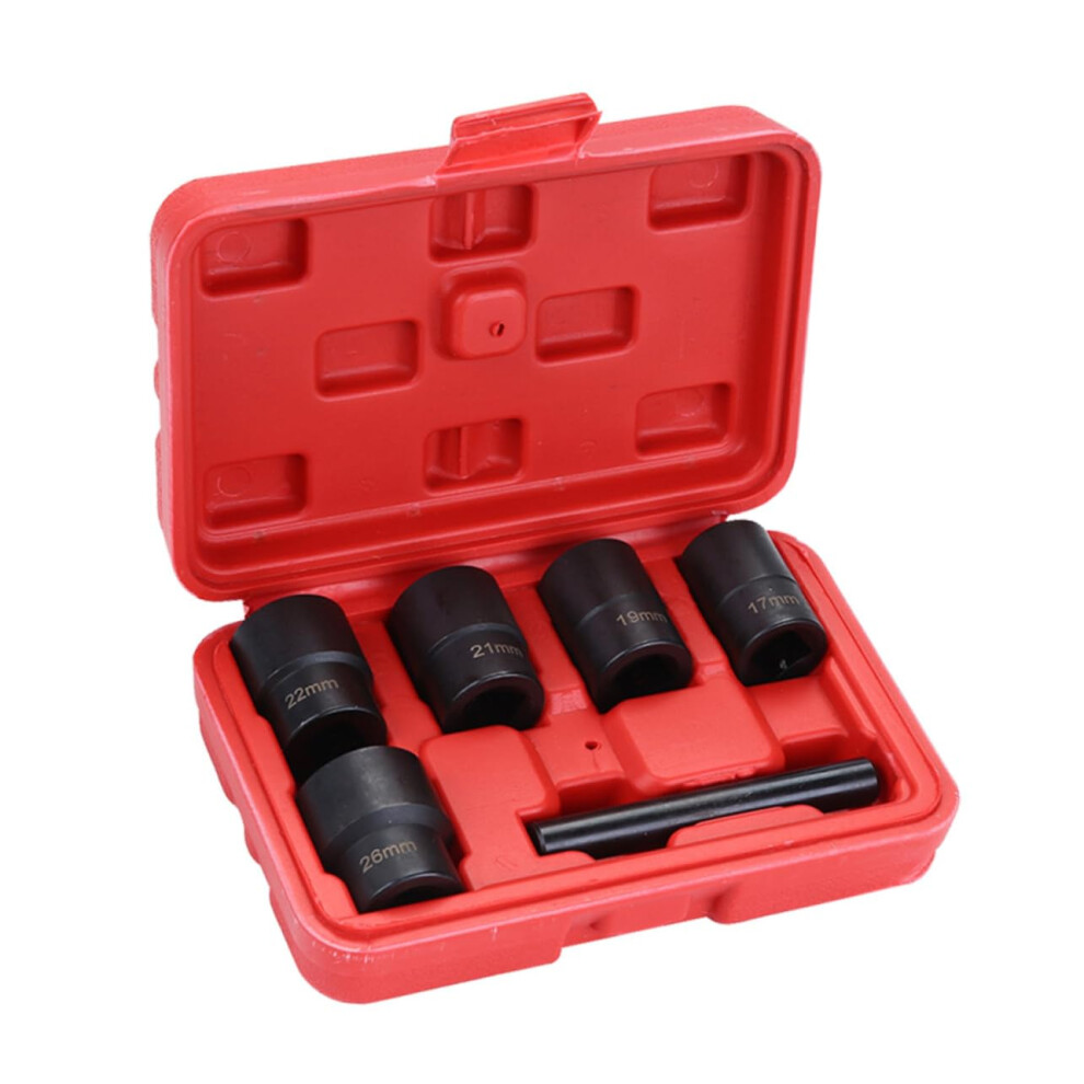 Nut Extracting Tools 6-Piece Rusty Bolt Remover Kit Non-Slip Socket Set For Damaged Nuts Rusted Fasteners 9393856901517