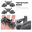 2pcs plastic fish tank lamp brackets for water plant light grey 9