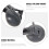 2pcs plastic fish tank lamp brackets for water plant light grey 8