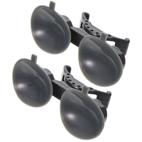 2pcs plastic fish tank lamp brackets for water plant light grey 1