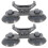 2pcs plastic fish tank lamp brackets for water plant light grey 4