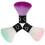 3pcs Foundation Brushes Makeup Applicator Nail Cleaning Tool 10