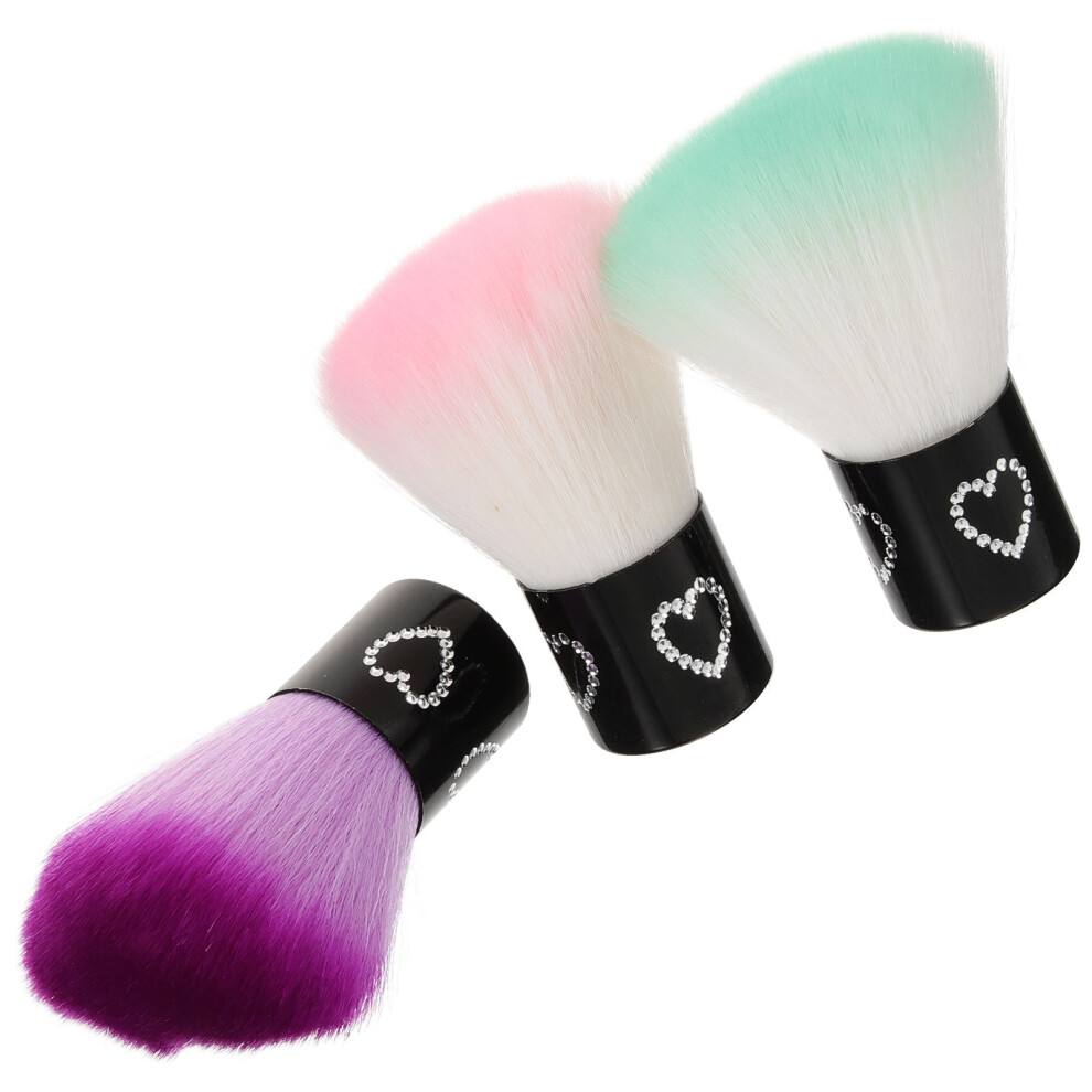 Villcase 3Pcs Foundation Brushes Makeup Applicator Nail Cleaning Tool