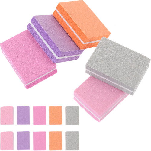 50 pcs double side buffer block nail file for manicure grinding