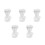 5pcs Greek Statue Pen Holder Vase for Makeup Brushes 10