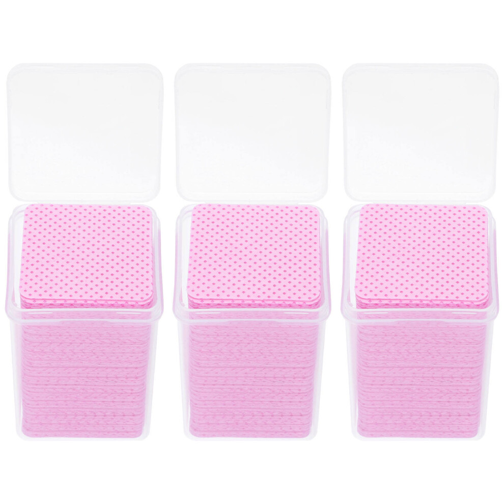 Happyyami 600 Pcs Glue Bottle Wiping Cotton Cloths For Eyelash Glue Removal