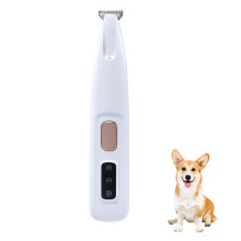 Pet Trimmer With LED Light, Rechargeable Dog Hair Clipper, Low Noise Shaver For Paws, Eyes, Ears, Face, Rump